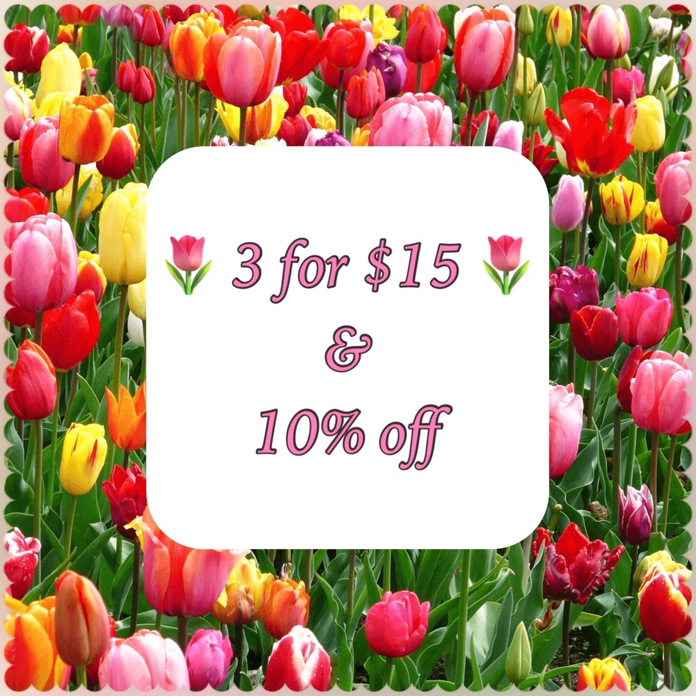 🌷 3 for $15 🌷